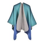 Poncho Azul Mujer