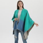 Poncho Azul Mujer 2