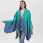 Poncho Azul Mujer 4