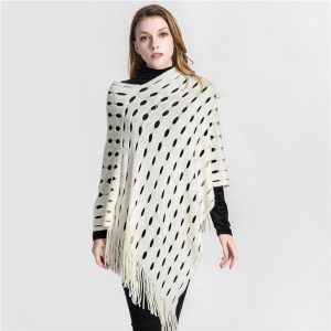Poncho Blanco Mujer 3